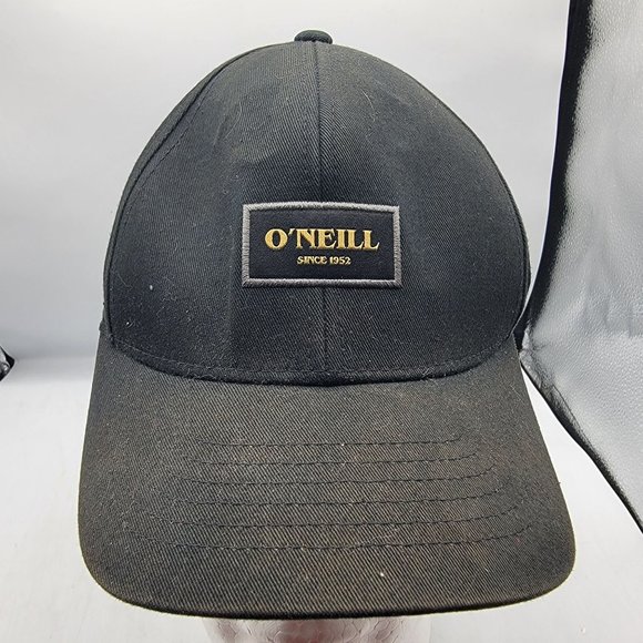 Oneill Collin Adults Unisex Black Hat Mid Profile Adjustable Streetwear - Picture 1 of 10